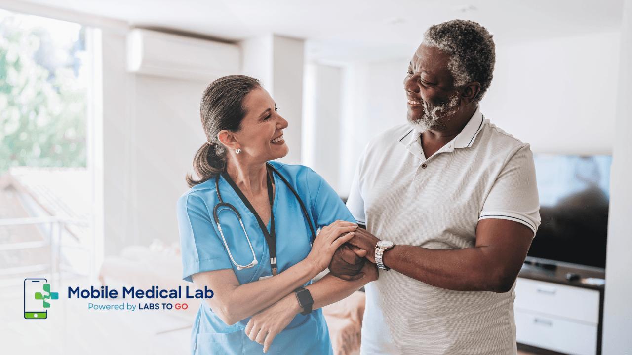 Booking mobile healthcare services on a smartphone